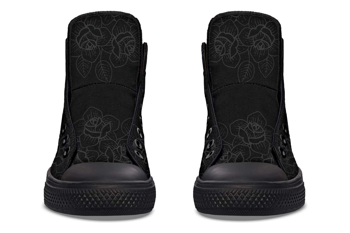 Printed Couple High-top Canvas Shoes
