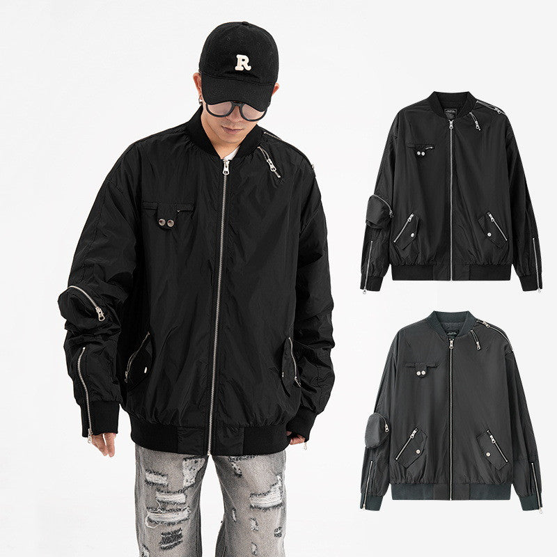 High Street Sleeve Workwear Functional Cotton-padded Coat