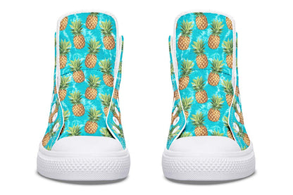 Printed Couple High-top Canvas Shoes