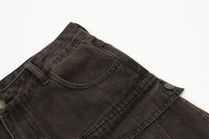 Loose Personality Straight Long Jeans
