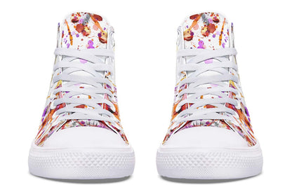 Printed Couple High-top Canvas Shoes