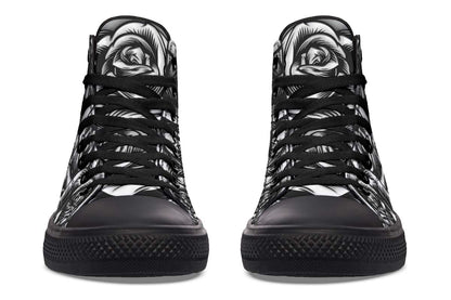 Printed Couple High-top Canvas Shoes