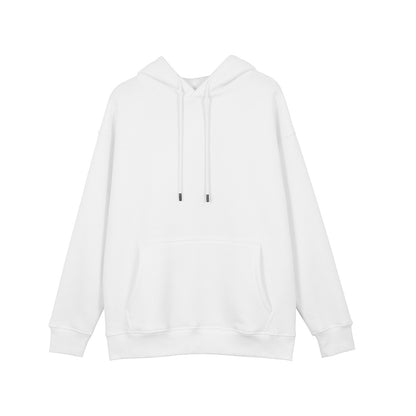 Plus Fleece Loose Trendy Brand Men's And Women's Solid Color Thickened Hooded Sweater Men