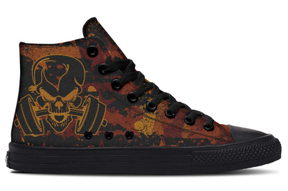 Printed Couple High-top Canvas Shoes