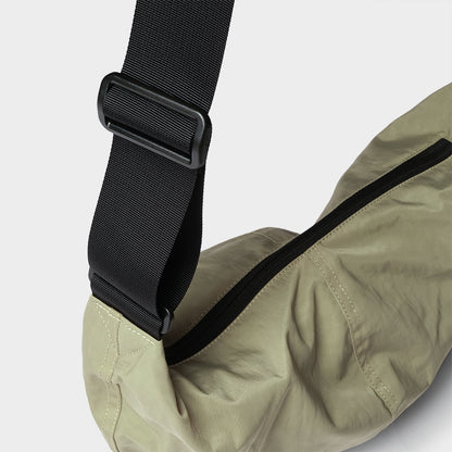 Neutral Men's And Women's Same Style Small Size Khaki Wide Shoulder Strap Dumpling Bag