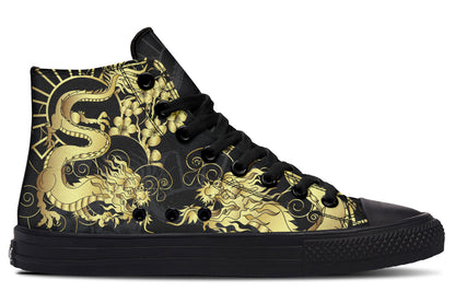 Printed Couple High-top Canvas Shoes