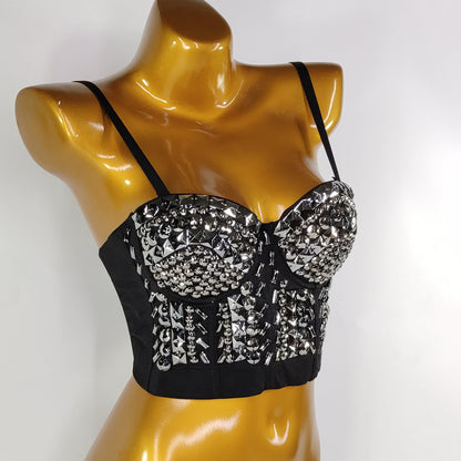 Steel Ring Detachable Shoulder Strap Tube Top