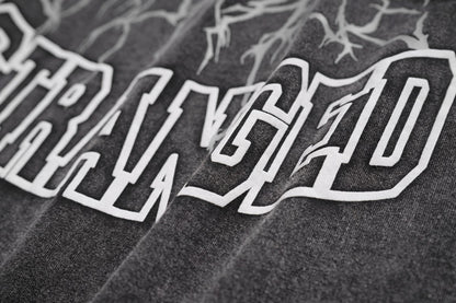 Washed And Worn Loose Chain Design Top