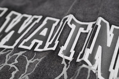 Washed And Worn Loose Chain Design Top