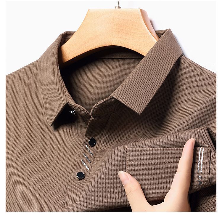 Men's Long Sleeve Cotton Casual Bottoming Shirt
