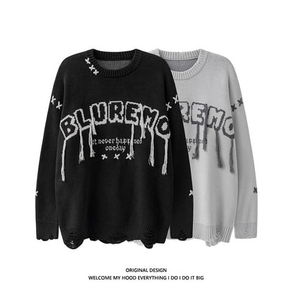 Original Men's And Women's Round Neck Knitted Sweater