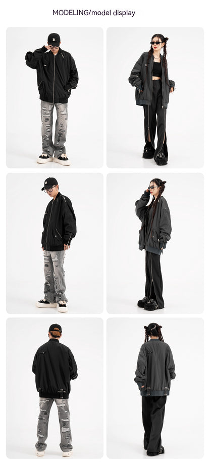 High Street Sleeve Workwear Functional Cotton-padded Coat