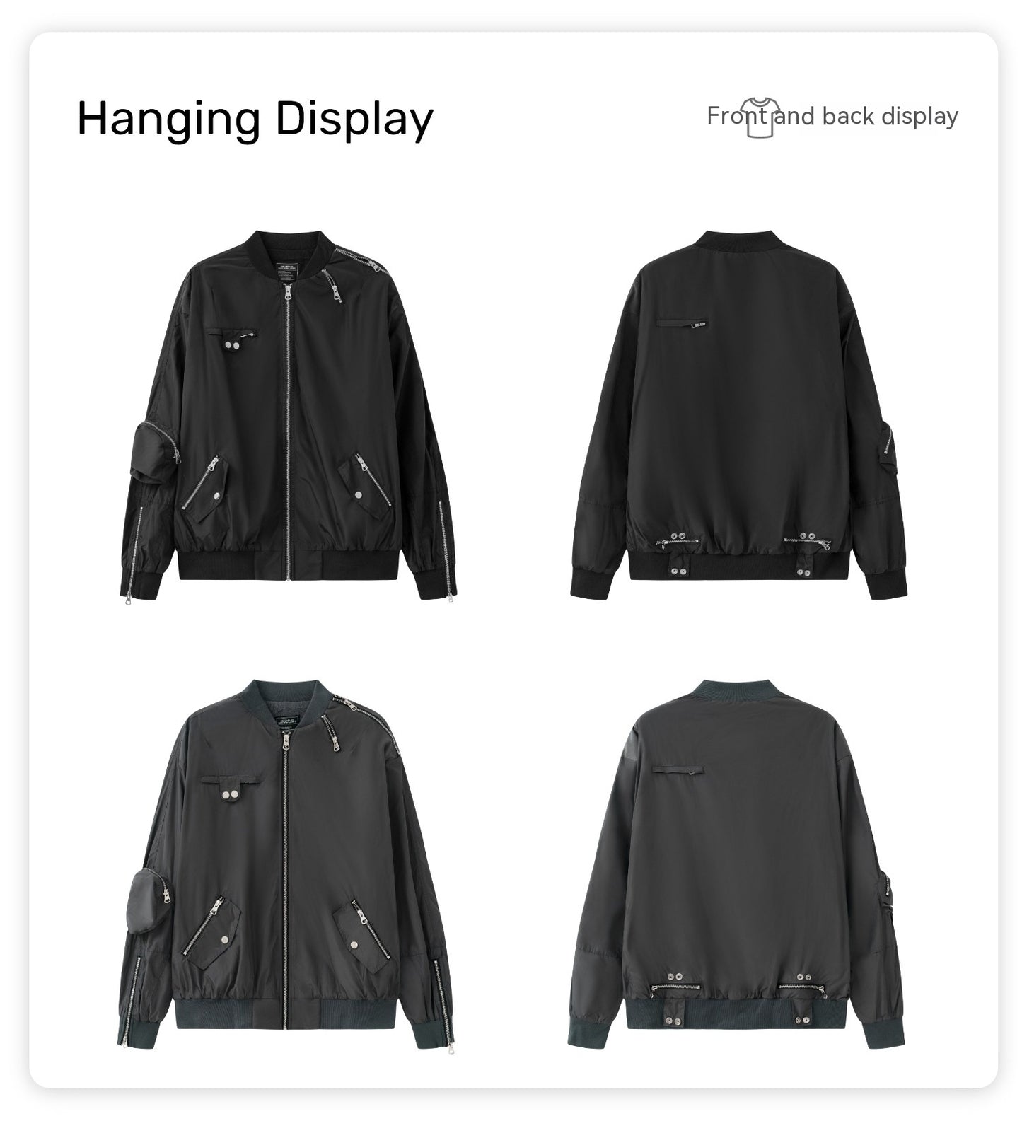 High Street Sleeve Workwear Functional Cotton-padded Coat