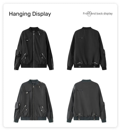 High Street Sleeve Workwear Functional Cotton-padded Coat
