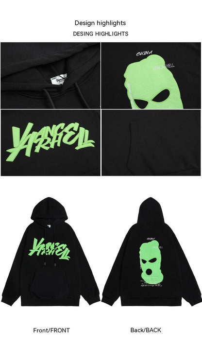 Mexican Bandit Headgear Embroidered Hoodie Fleece Padded Coat