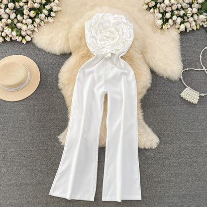 Women's Fashion Straight Wide-leg Jumpsuit