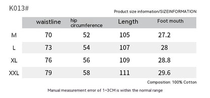 Straight Elastic Waist Leisure Cargo Trousers