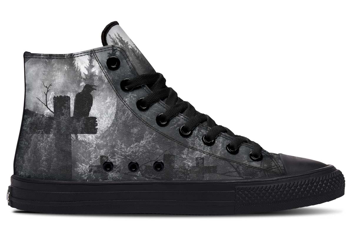 Printed Couple High-top Canvas Shoes