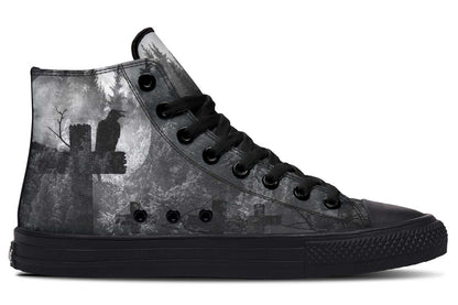 Printed Couple High-top Canvas Shoes