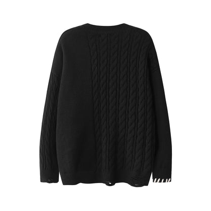 Men And Women Couple Crew Neck Casual Sweater
