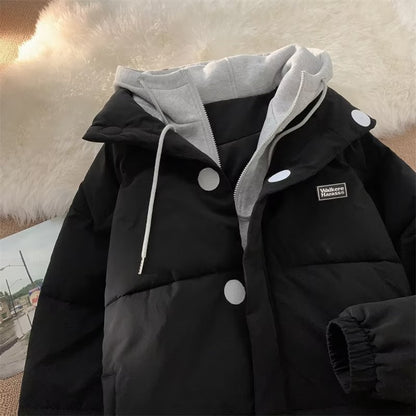Men's Fashion Hooded Cotton Coat