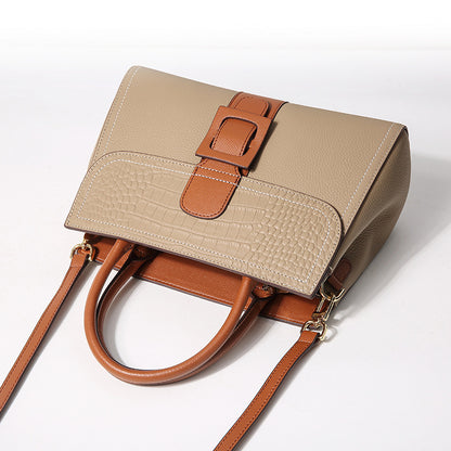 Women's Fashion Crossbody Handbag Contrast Color