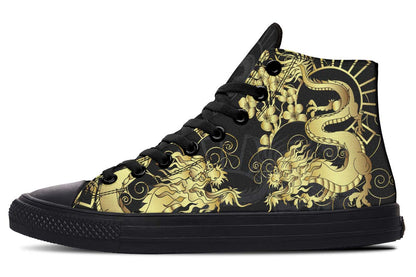 Printed Couple High-top Canvas Shoes