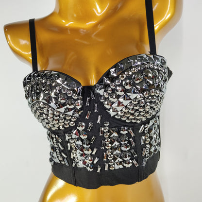 Steel Ring Detachable Shoulder Strap Tube Top