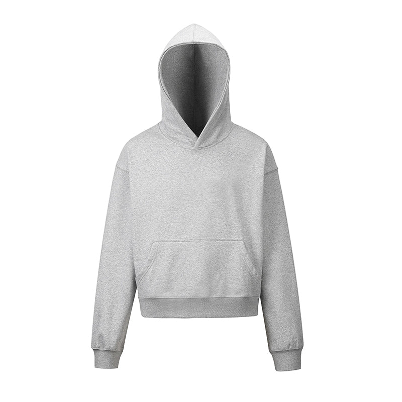 Solid Color Short Hoodie For Men And Women