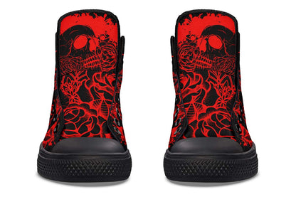 Printed Couple High-top Canvas Shoes