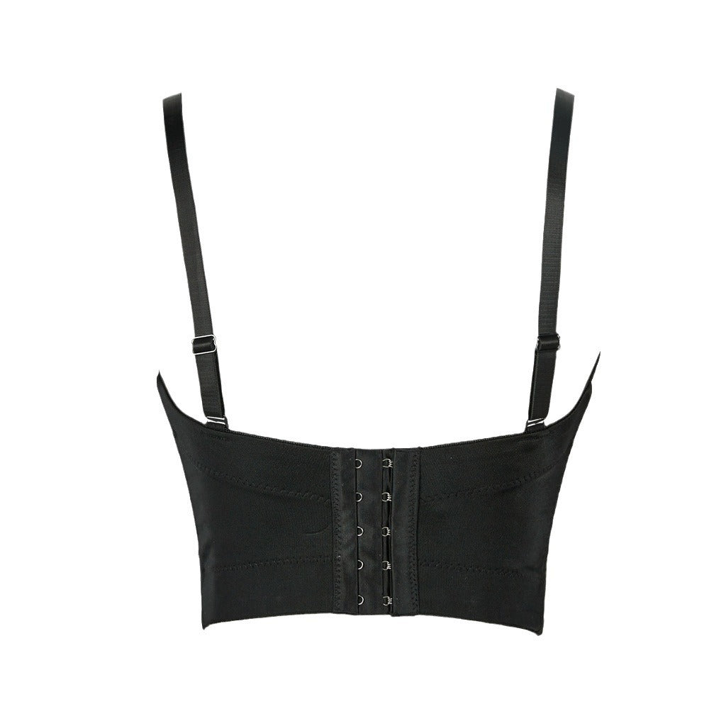 Steel Ring Detachable Shoulder Strap Tube Top