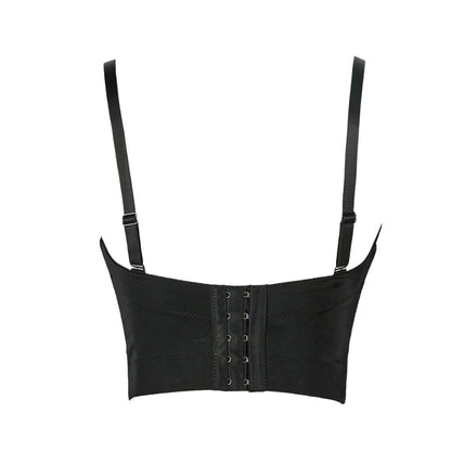 Steel Ring Detachable Shoulder Strap Tube Top