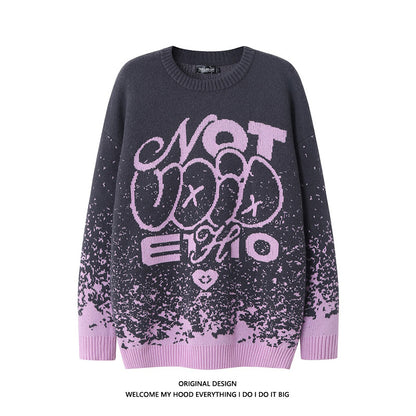 Niche Design Gradient Sweater Fashion Brand
