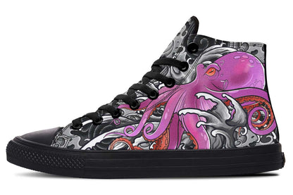 Printed Couple High-top Canvas Shoes