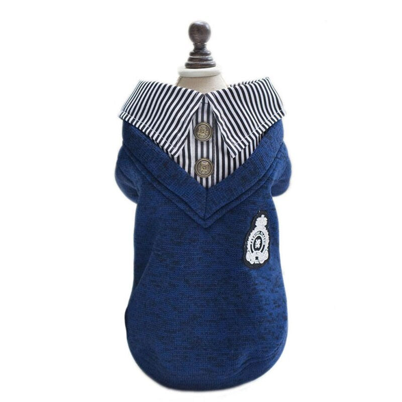 Lapel Dog Sweatshirt
