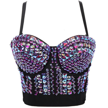 Steel Ring Detachable Shoulder Strap Tube Top