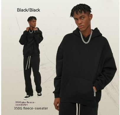 Thick Hooded Trendy Men's Sweater