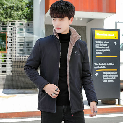 Fashion Casual Loose Jacket Fleece-lined Thickened