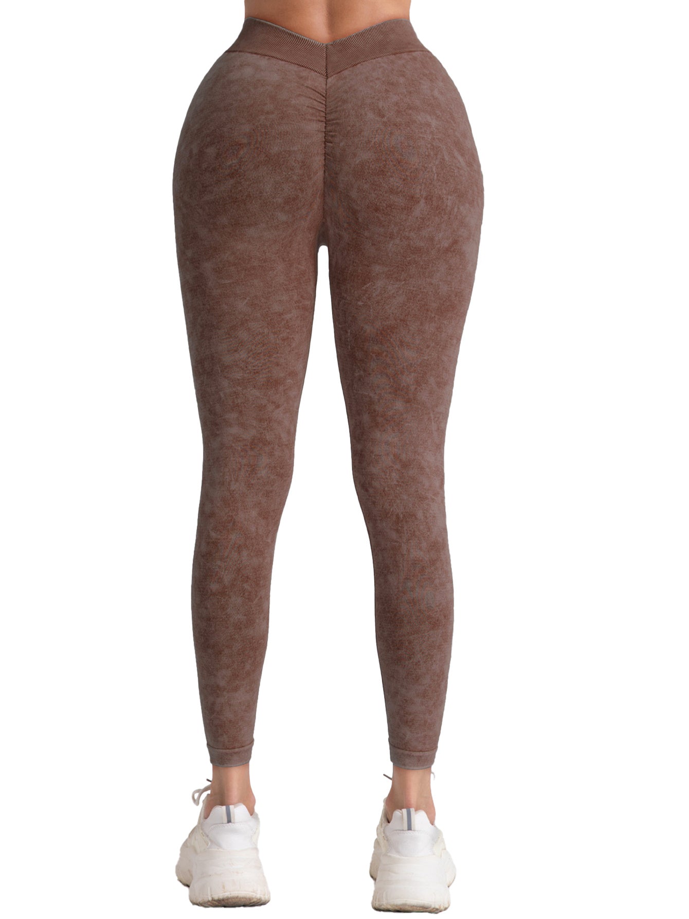 4 Pieces Scrunch Butt Lifting Workout V Back Leggings