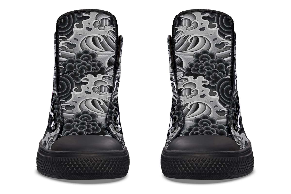 Printed Couple High-top Canvas Shoes