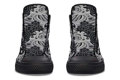 Printed Couple High-top Canvas Shoes