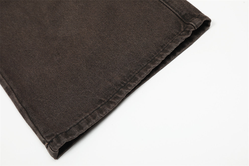 Loose Personality Straight Long Jeans