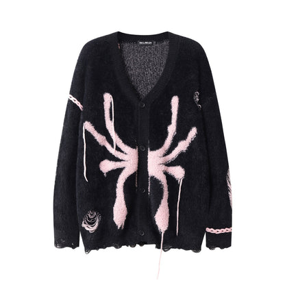 Loose Knitted Cardigan Couple Sweater