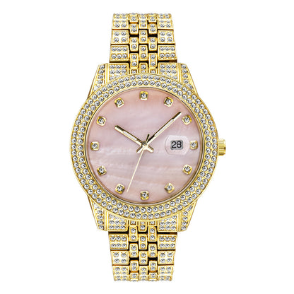 Fashion Hip Hop Diamond Watch Full Diamond Luminous