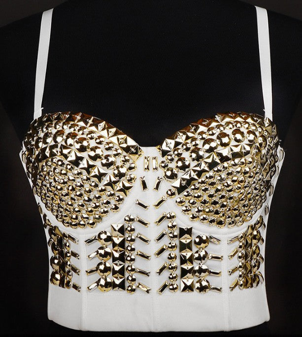 Steel Ring Detachable Shoulder Strap Tube Top