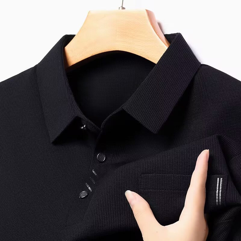 Men's Long Sleeve Cotton Casual Bottoming Shirt