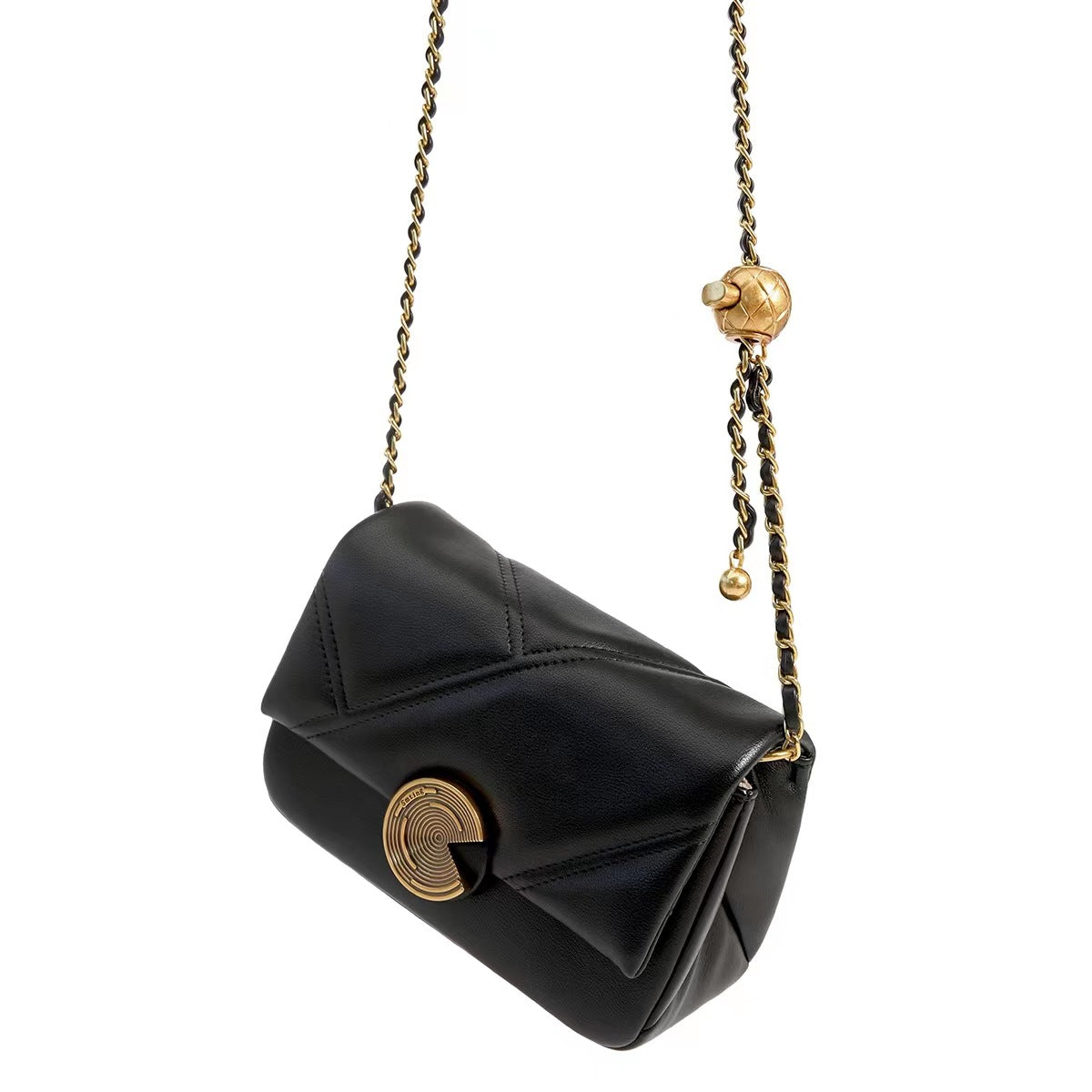 Light Luxury Retro OL Style Single Shoulder Crossbody Bag For Women