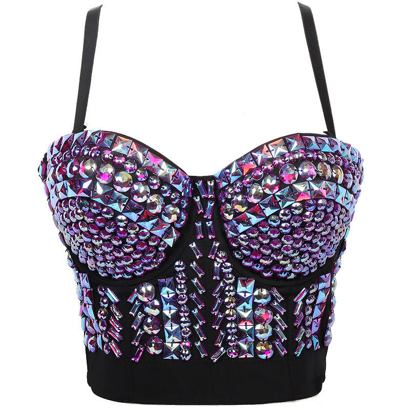 Steel Ring Detachable Shoulder Strap Tube Top