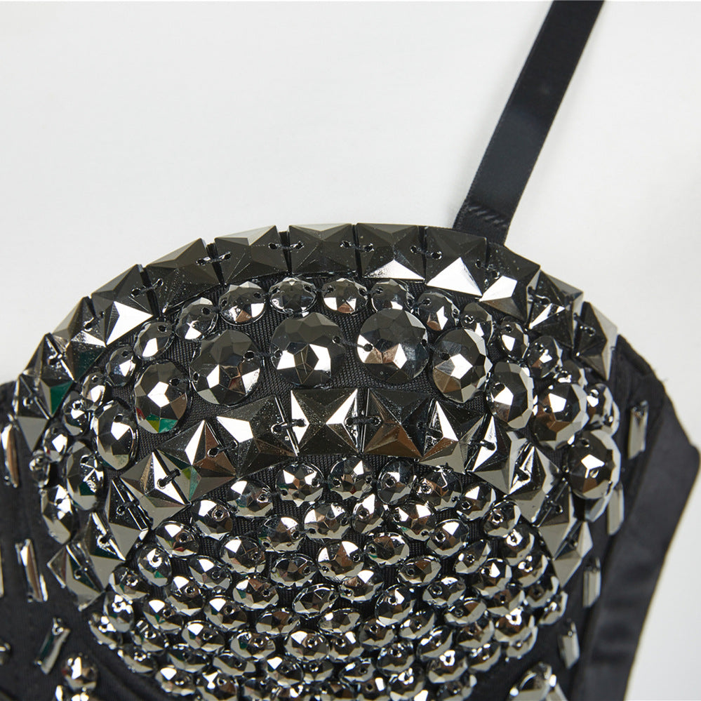 Steel Ring Detachable Shoulder Strap Tube Top