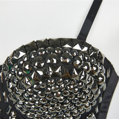 Steel Ring Detachable Shoulder Strap Tube Top